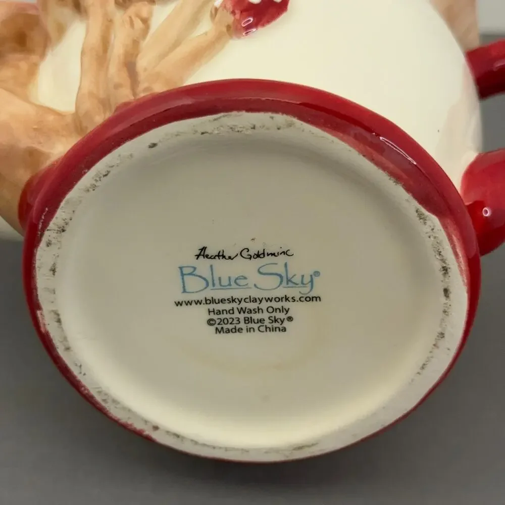 Mushroom Teapot Blue Sky Clayworks Ceramic Heather Goldminc 23524 Fairycore